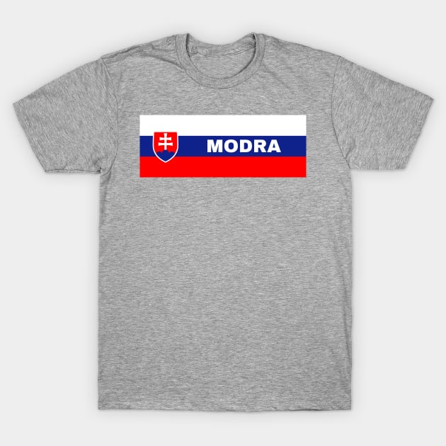 Modra City in Slovakian Flag T-Shirt by aybe7elf